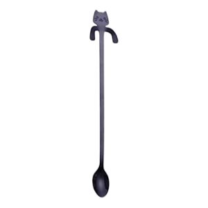 Cat Hanging 7.8"L Tea Spoon Black (20/500)