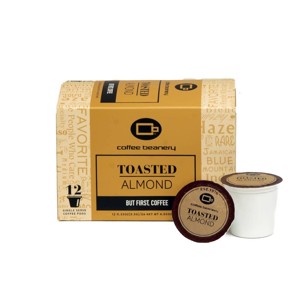 Toasted Almond Flavored Coffee | Single Serve Pods