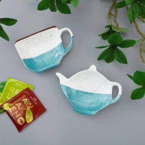 Blue Tea Bag Holders - Set of 2