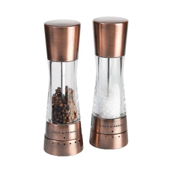 Cole & Mason Derwent Salt & Pepper Mill Gift Set, Copper