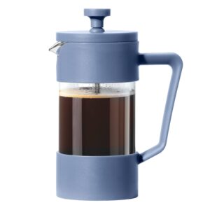 French Press 3 Cup Coffee Maker (350 ml, 12 oz) Blue