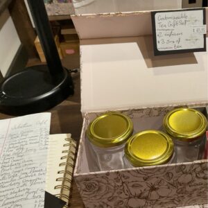 Tea and infuser set- rose gold box